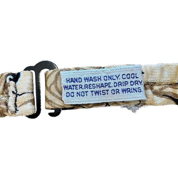 Vintage 70s Lion Print Bikini & Cover Up Set The Twins Inc. Miami L - Picture 8 of 9